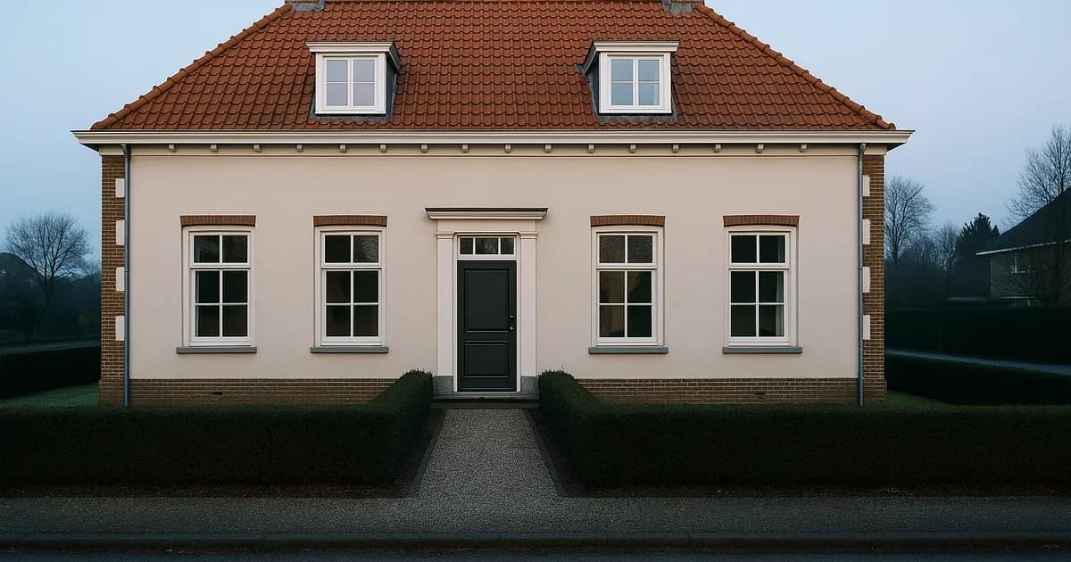Omgevingsvergunning en bouwtekening naast elkaar